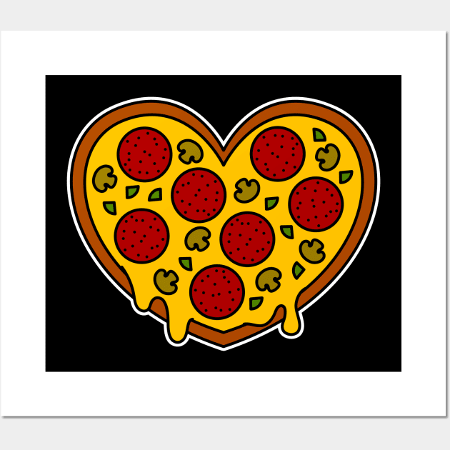 Love Pizza Wall Art by JPenfieldDesigns